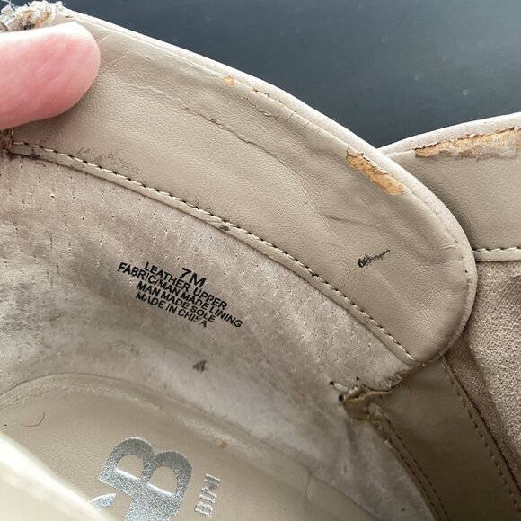 Gianni Bini 7 Leather Tan Zip Booties - Picture 8 of 8